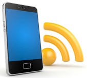 Smartphone with wifi. Image from Shutterstock
