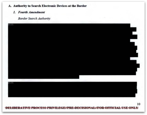 DHS Border Searches of Electronic Devices