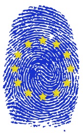EU fingerprint, image courtesy of Shutterstock