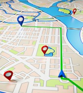 GPS map. Image courtesy of Shutterstock