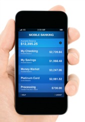 Mobile banking. Image courtesy of Shutterstock