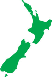 Map of New Zealand. Image courtesy of Shutterstock