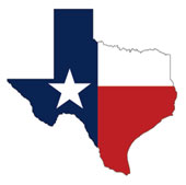 Texas image courtesy of Shutterstock.