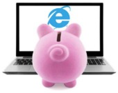 Piggy on computer. Image from Shutterstock