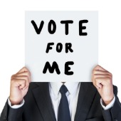 Vote for me. Image courtesy of Shutterstock