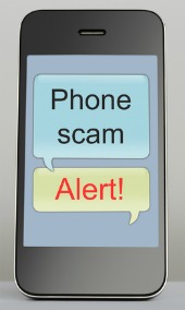 SMS scam. Image courtesy of Shutterstock
