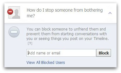 Block someone