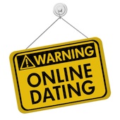Online dating warning sign. Courtesy of Shutterstock