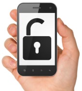 Unlock smartphone. Image courtesy of Shutterstock