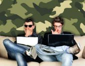 Programmers and camouflage. Images courtesy of Shutterstock