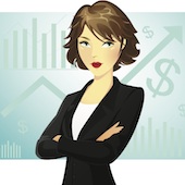 Marketing woman, image courtesy of Shutterstock