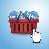 Image of online shopping cart courtesy of Shutterstock