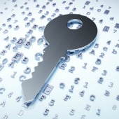 Encrypted key. Image courtesy of Shutterstock