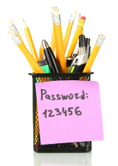 Password 123456. Image courtesy of Shutterstock