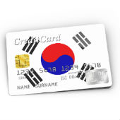 South Korea credit card image courtesy of Shutterstock, 116809015