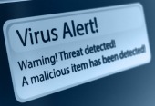Virus alert. Image courtesy of Shutterstock