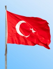 Turkey flag. Image courtesy of Shutterstock.