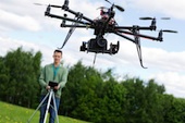 Image of a camera drone, courtesy of Shutterstock