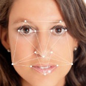 Facial recognition. Image courtesy of Shutterstock.
