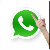 WhatsApp finger wagging. Image courtesy of Shutterstock.