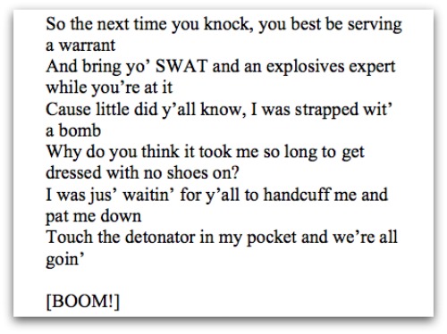 SWAT threat Elonis screenshot
