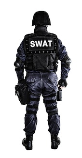 SWAT team image courtesy of Shutterstock