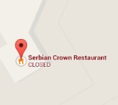 Serbian Crown on Google Maps