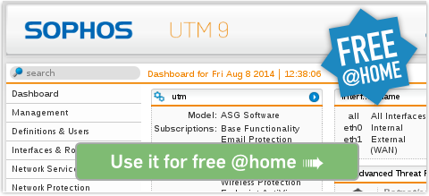 Click to get the Sophos UTM Home Edition for free...