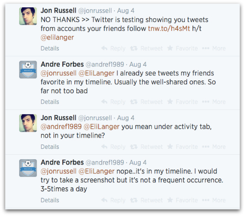 Screenshot of Jon Russell Twitter conversation