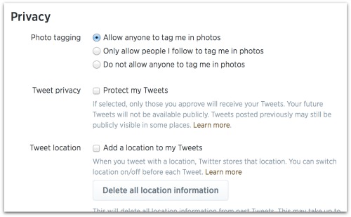 Twitter Privacy
