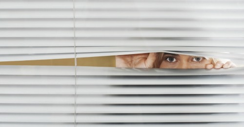 Peeking. Image courtesy of Shutterstock