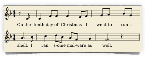 The Twelve Days of Christmas - melody