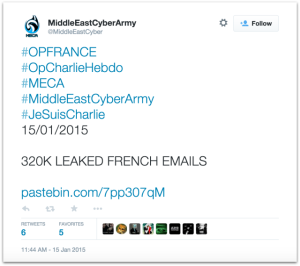 Middle East Cyber Army leaked emails