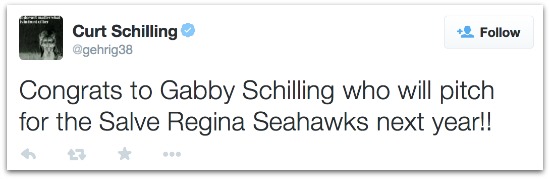 Curt Schilling tweet