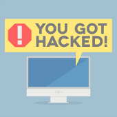 You got hacked image courtesy of Shutterstock.