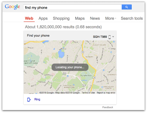 Find my Phone - Google