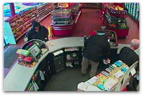 CCTV of lotto ticket purchase