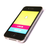 Snapchat app on smartphone - image courtesy of Shutterstock.com.