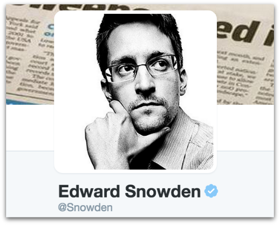 Snowden on Twitter