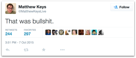 Matthew Keys tweet
