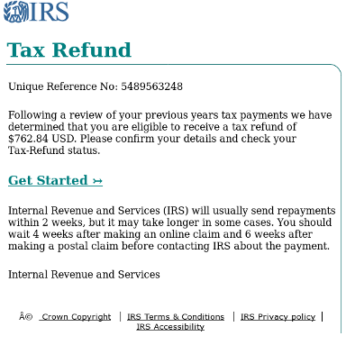 IRS ID theft phish 2017