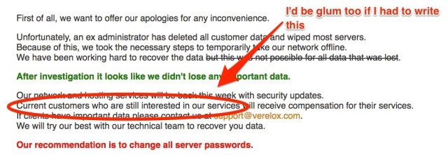 I lost my server data from my company. What should I do?