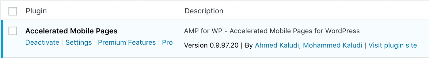AMP for WP